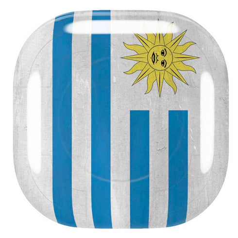 Uraguay Flag Distressed Galaxy Buds Pro Skin